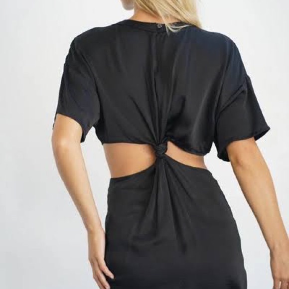 LNA Black Saani Silky Mini Dress Size XS - Picture 6 of 11